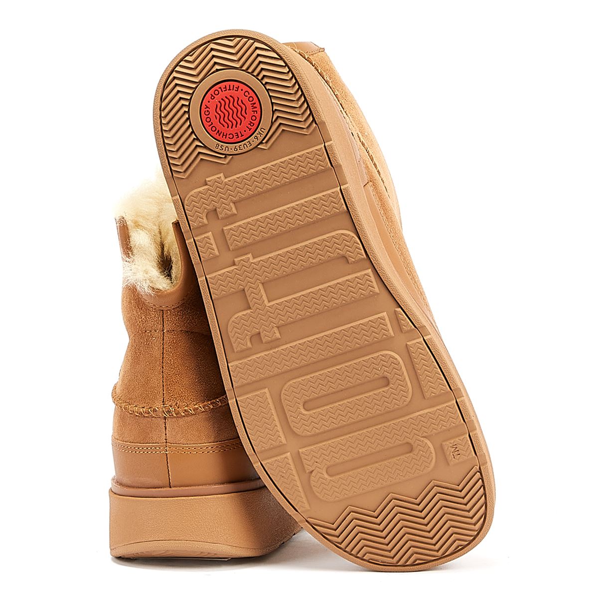 FitFlop Shearling Damen Stiefel In Beige
