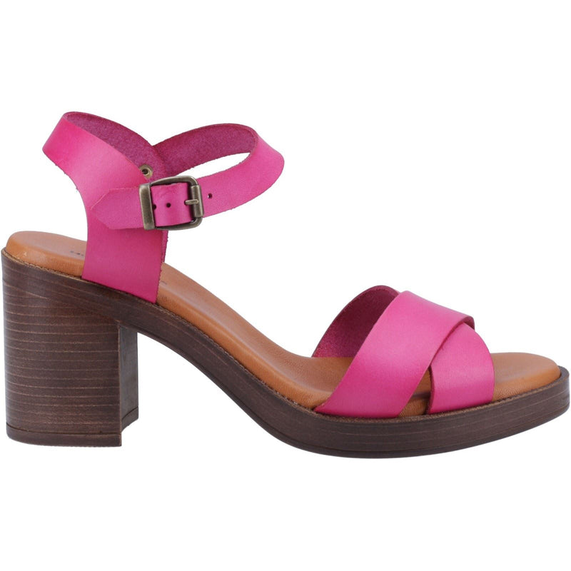 Hush Puppies Georgia Damen Sandalen Aus Rosa Leder