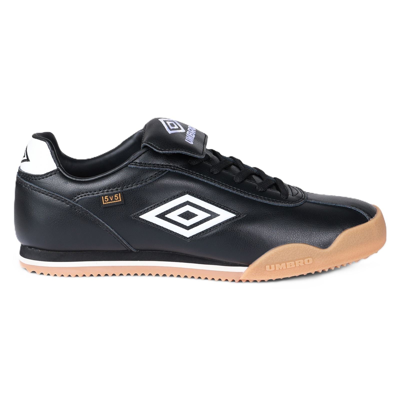 Umbro 5V5 Leder Schwarze Sneakers