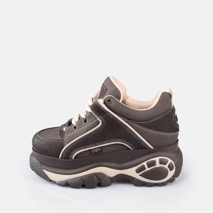 Buffalo 1339-14 Damen Sneaker Aus Braunem Leder