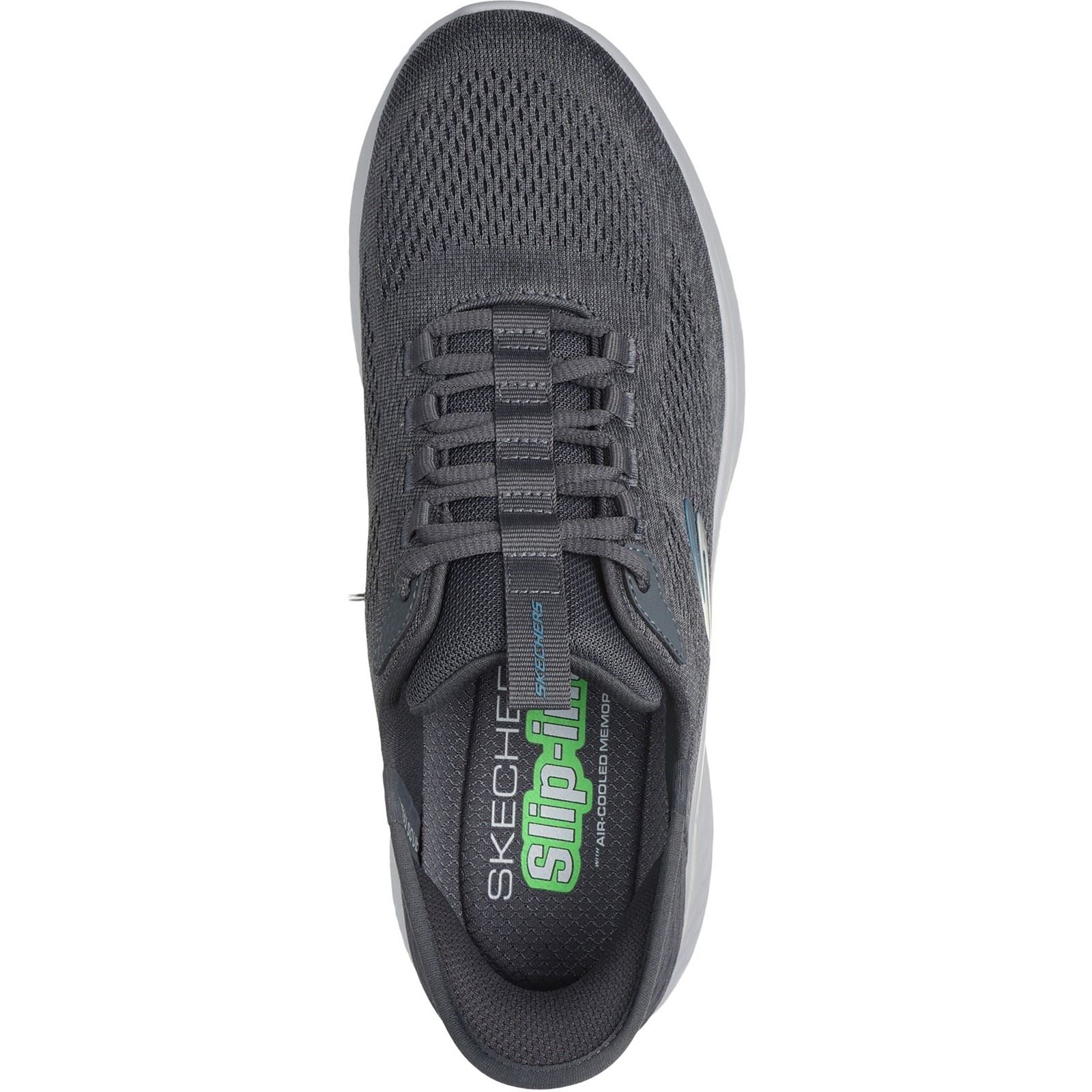 Skechers Skech-Lite Pro Primebase Textile Herren-Sneaker In Anthrazit/Blau