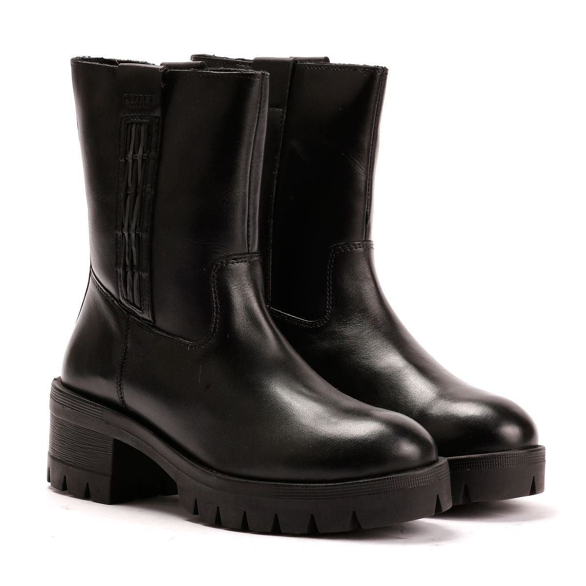 Osprey London The Indiana Leder Damen Schwarze Stiefel