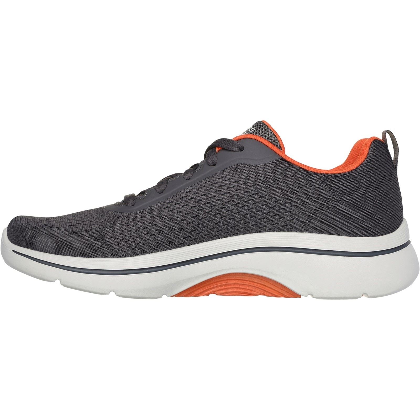 Skechers Go Walk Arch Fit 2.0 Idyllic Herren-Sneaker In Anthrazit/Orange