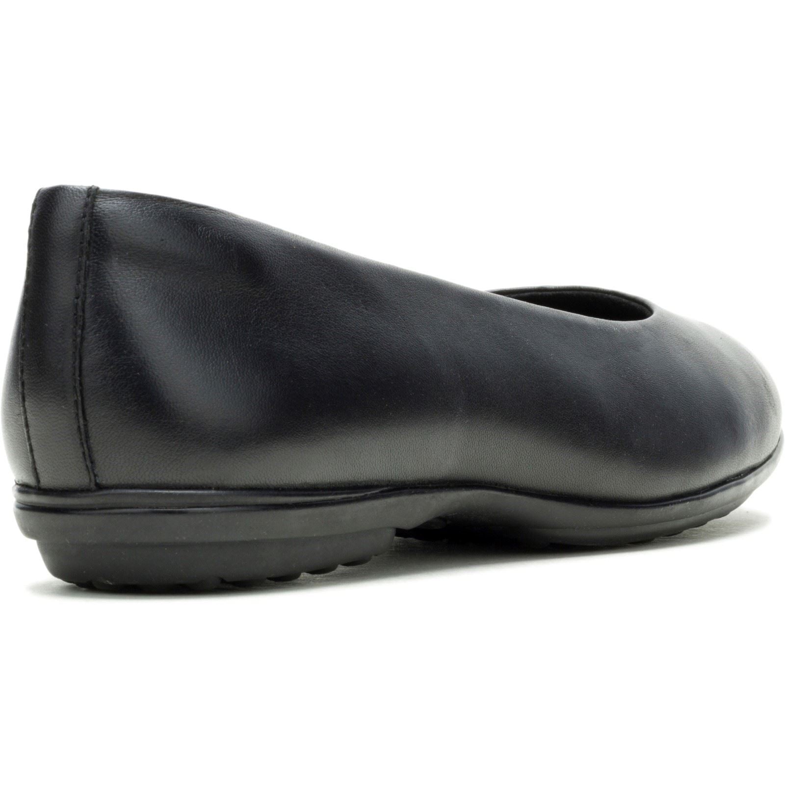 Hush Puppies Alice Flat Leder Damen Schwarze Ballerinas