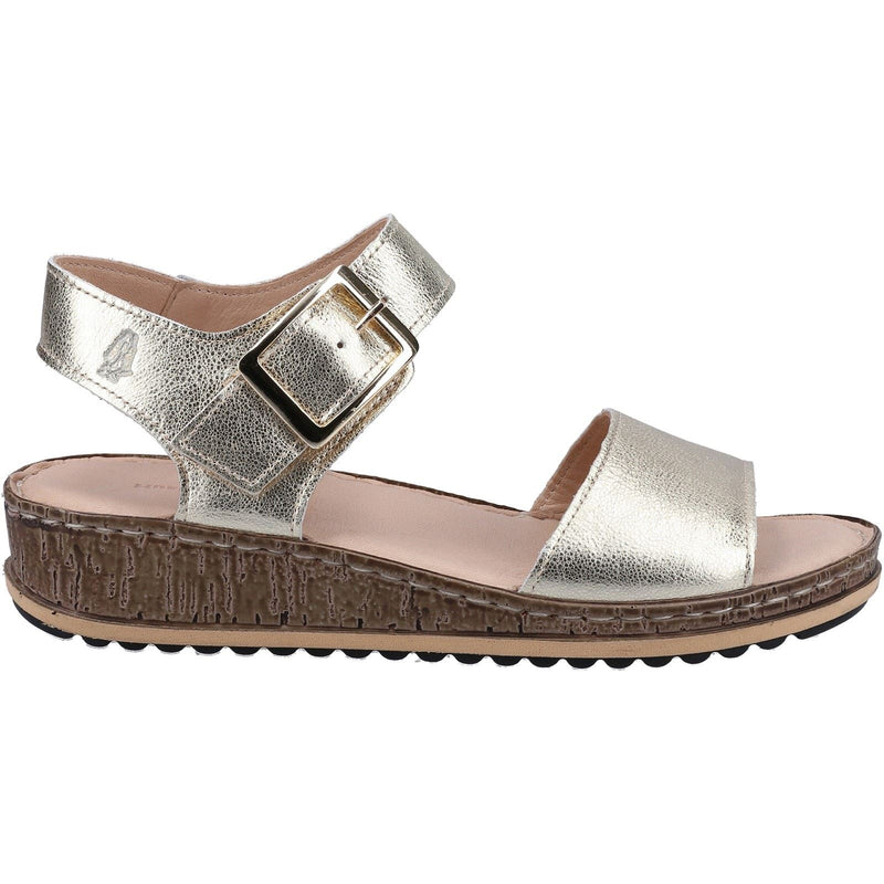 Hush Puppies Ellie Damen Sandalen Aus Leder In Gold