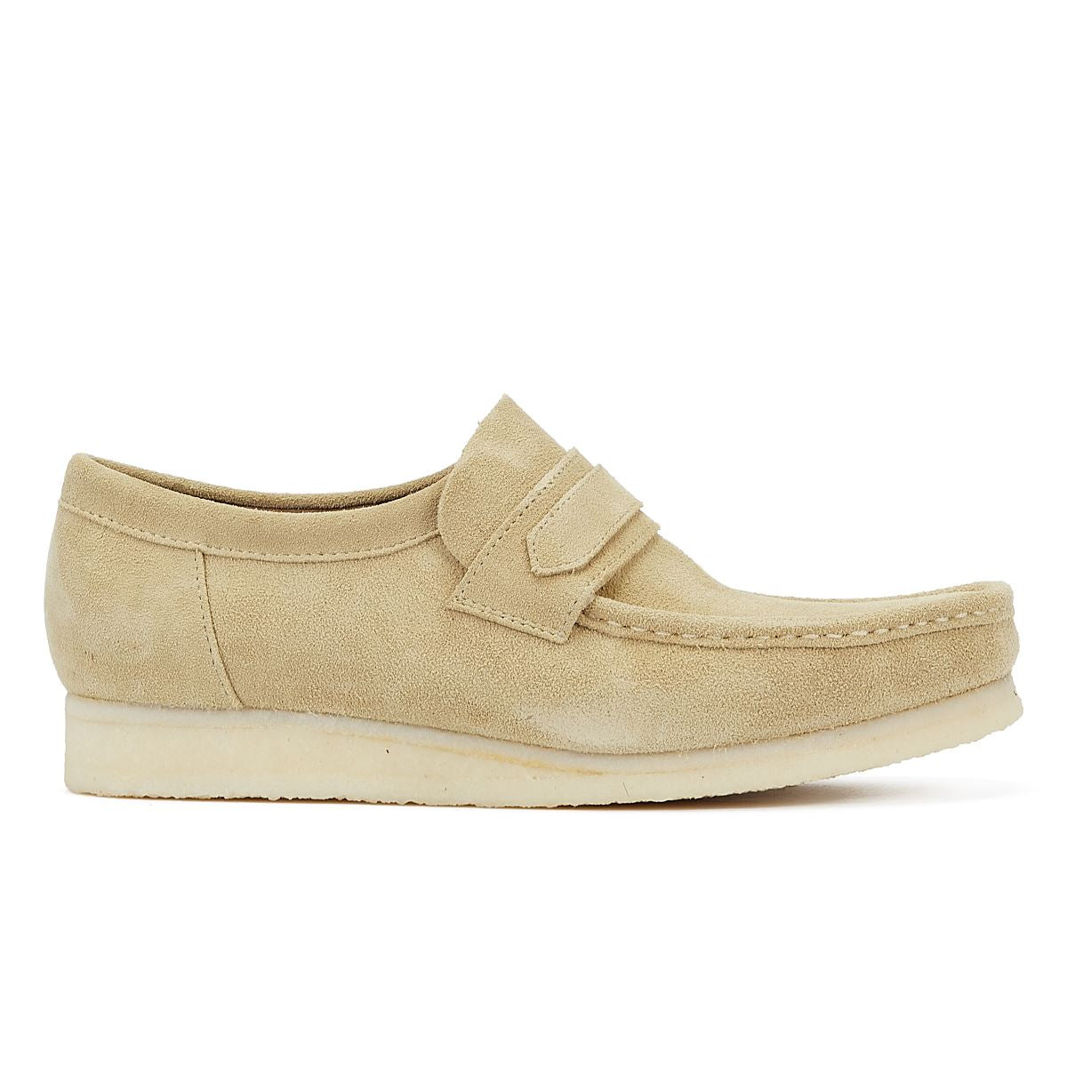 Clarks Originals Wallabee Herren-Lederslipper Aus Ahorn-Wildleder
