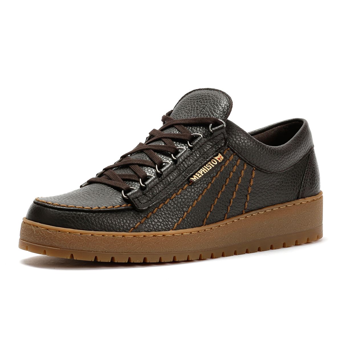 Mephisto Rainbow Oregon 1351 Herren Leder Braune Schnürschuhe