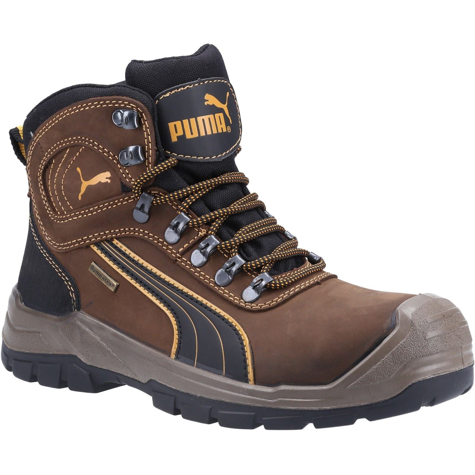 Puma Safety Sierra Nervada Mid Leder Braun Sicherheitsstiefel