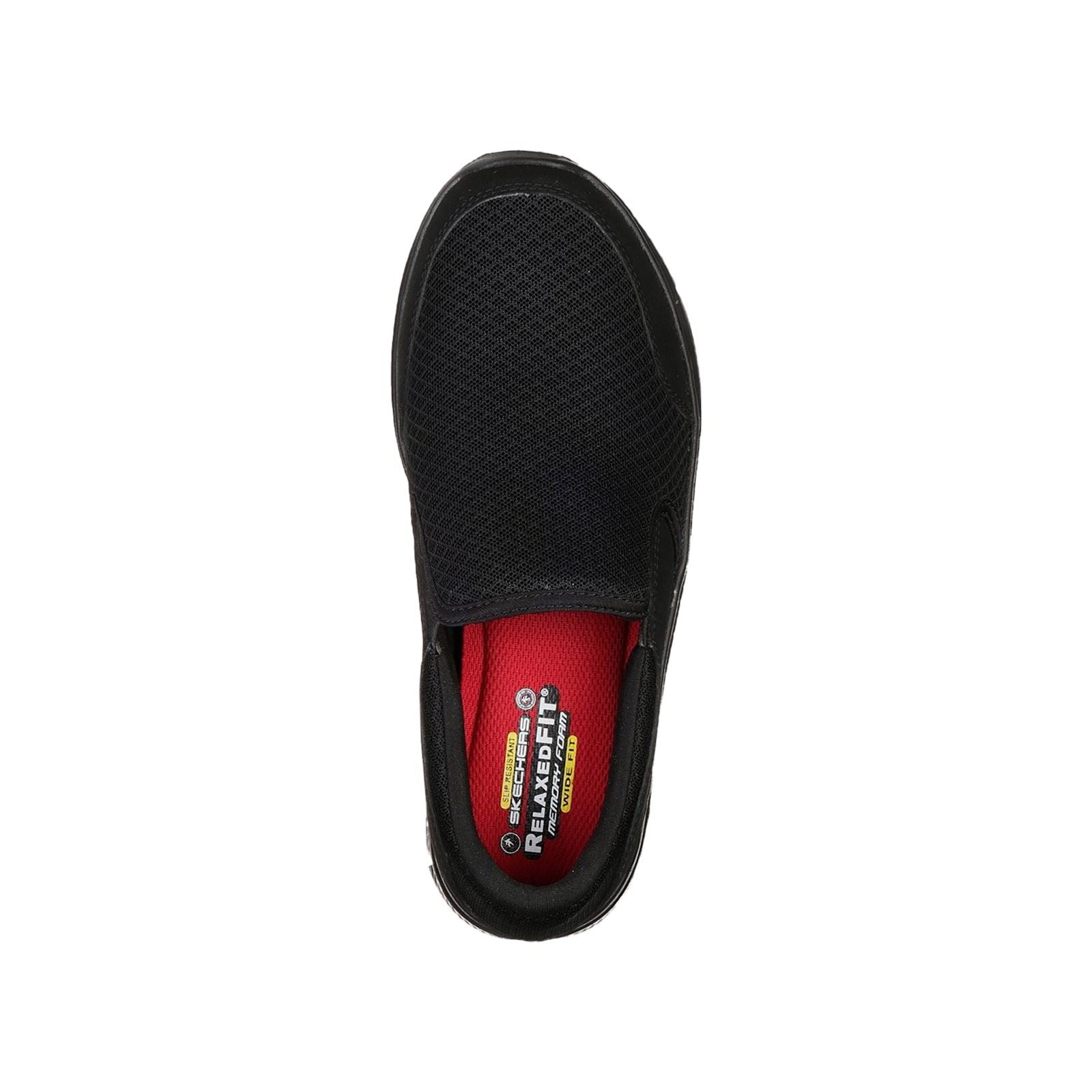 Skechers Workwear Cozard Sr Leder Frauen Schwarze Sicherheits Sneaker