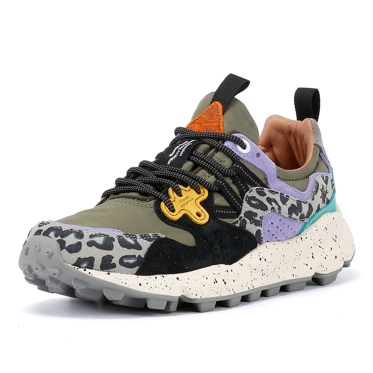 Flower Mountain Yamano 3 Wildleder Military/ Hellgrün/ Gelb Sneakers