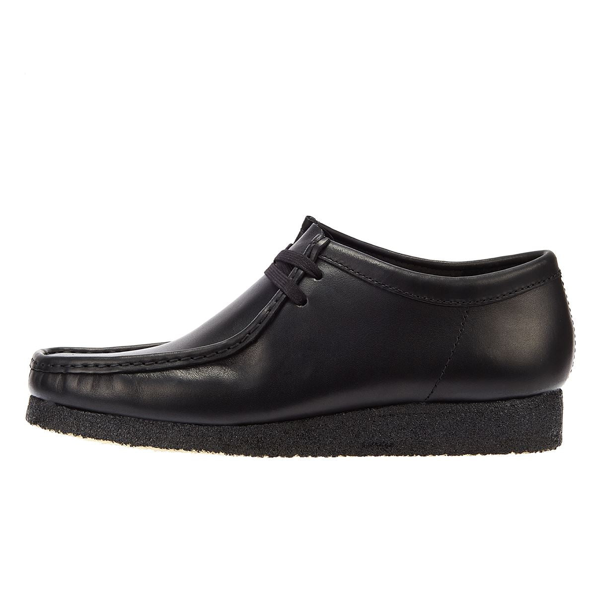Clarks Wallabee Leder Herren Schnürschuhe In Schwarz
