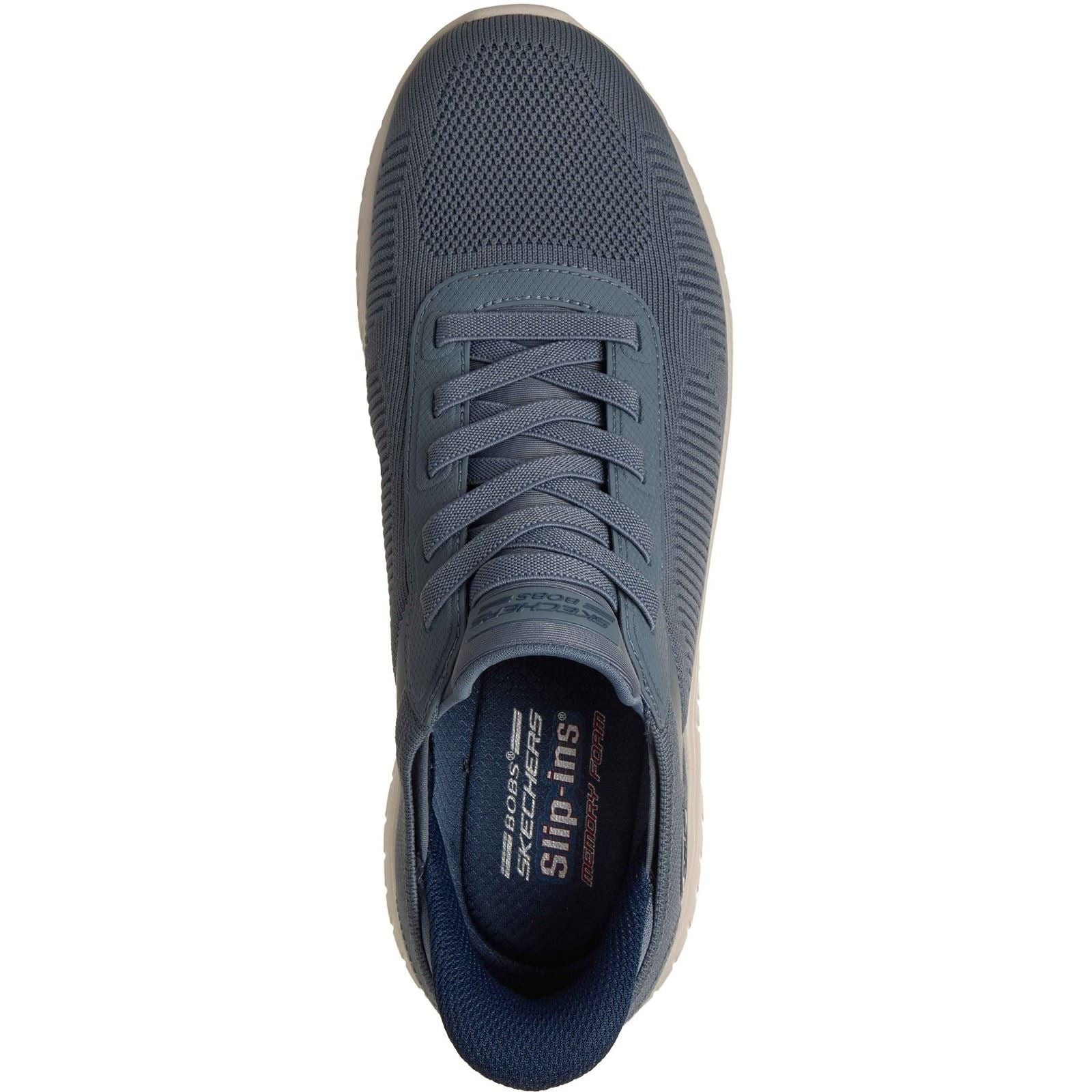 Skechers BOBS Sport Squad Chaos Solid Step Textile Männer Schiefer Sneaker