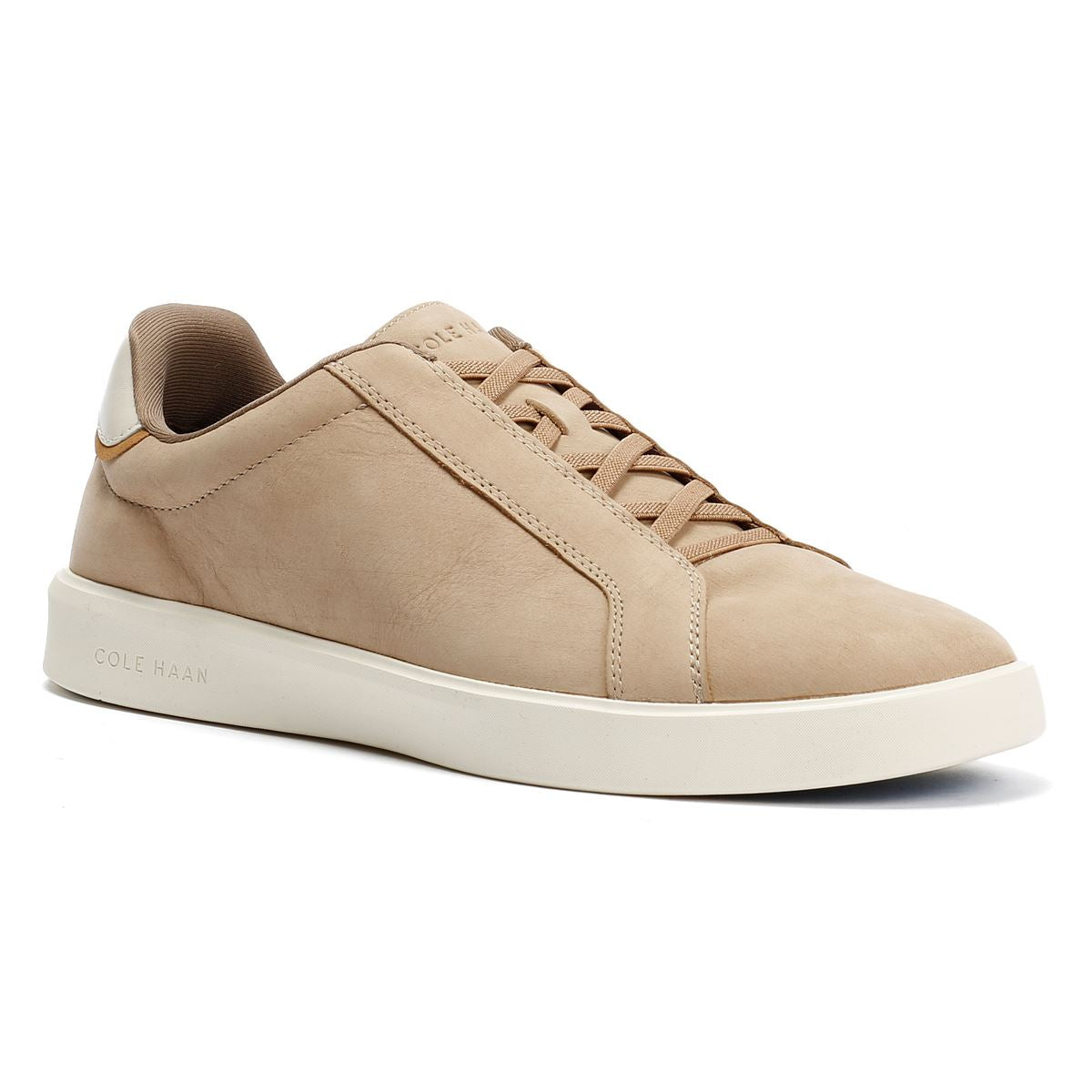 Cole Haan Grand Crosscourt Nubuk Herren Sneakers In Beige