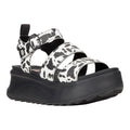 HEYDUDE Delray Buckle Animal Damen Sandalen Aus Synthetik In Schwarz/Weiß