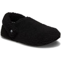 Crocs Classic Cozzzy Slipper Damen Hausschuhe aus Polyester in Schwarz