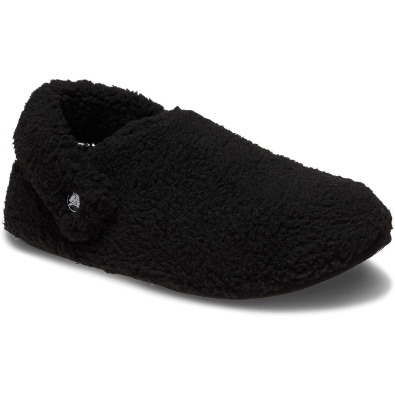 Crocs Classic Cozzzy Slipper Damen Hausschuhe aus Polyester in Schwarz