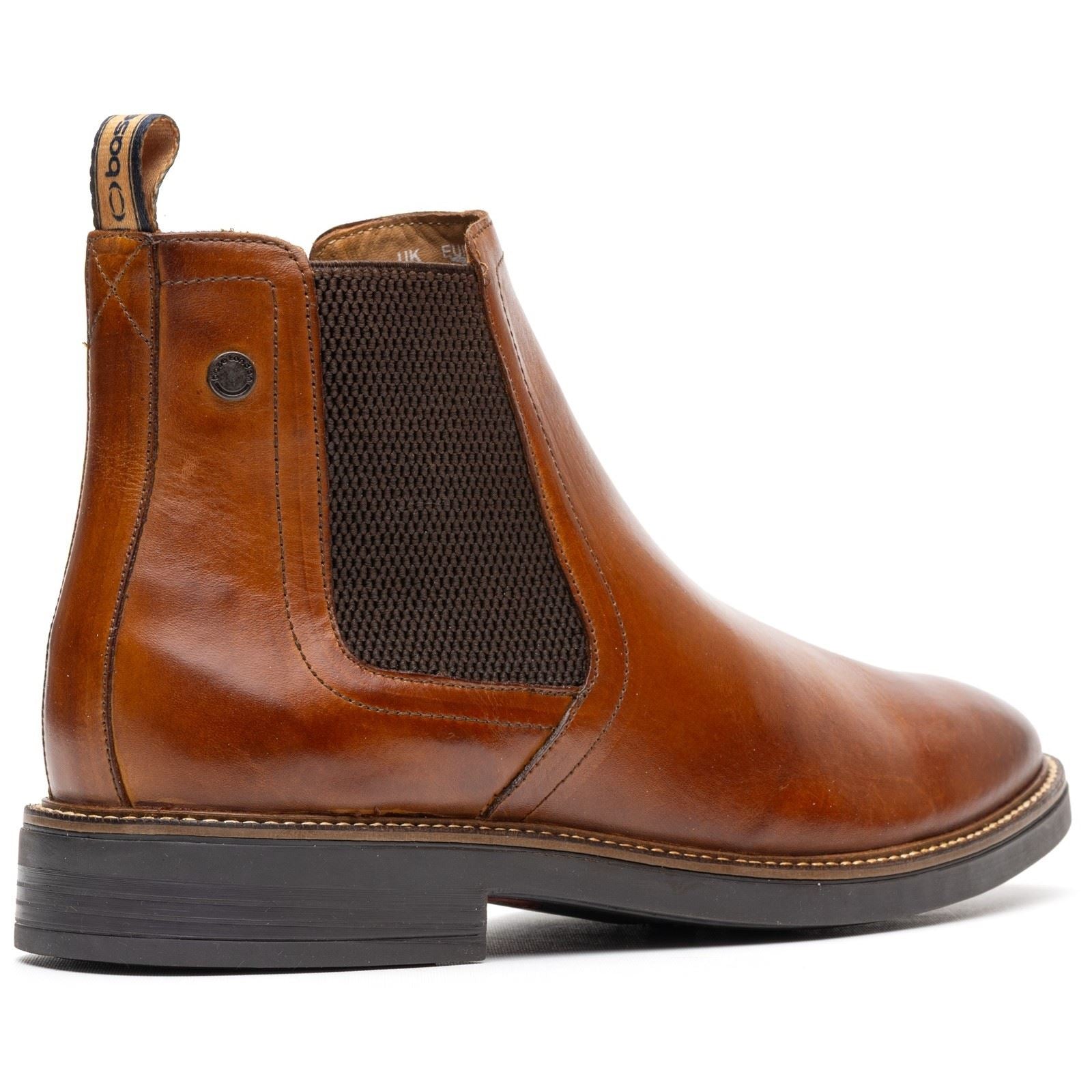 Base London Sussex Leder Herren Stiefel In Verbranntem Tan