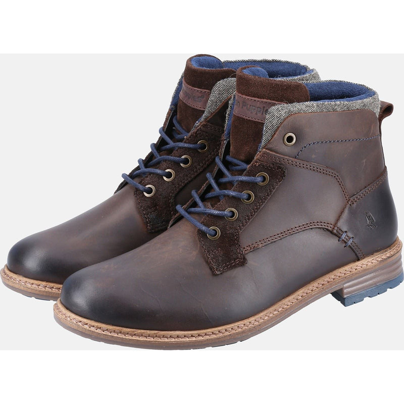 Hush Puppies Joel Braune Herrenstiefel Aus Leder