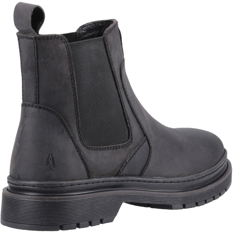 Hush Puppies Jamie Herren Stiefel aus schwarzem Leder