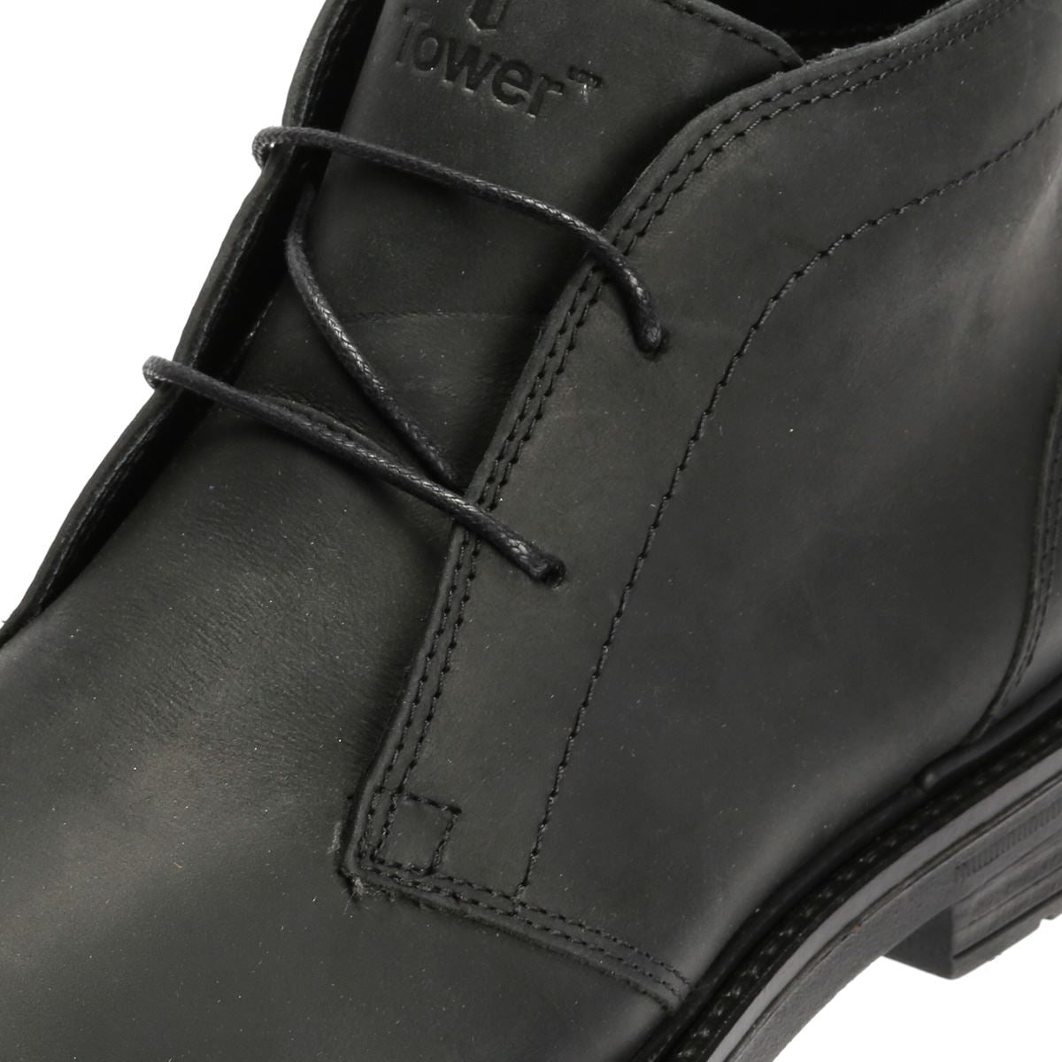 Tower London Armour Chukka Lace  Leder Herren Schwarze Stiefel