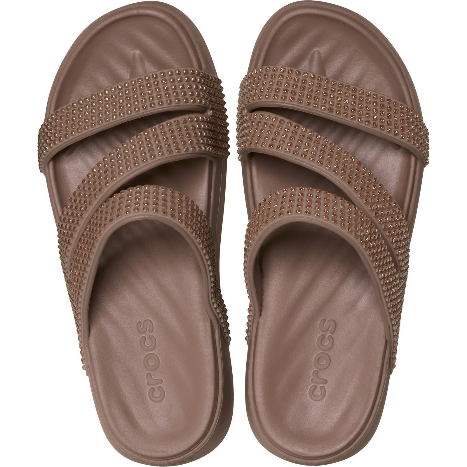 Crocs Getaway Strappy Eva Damen Latte Sandalen