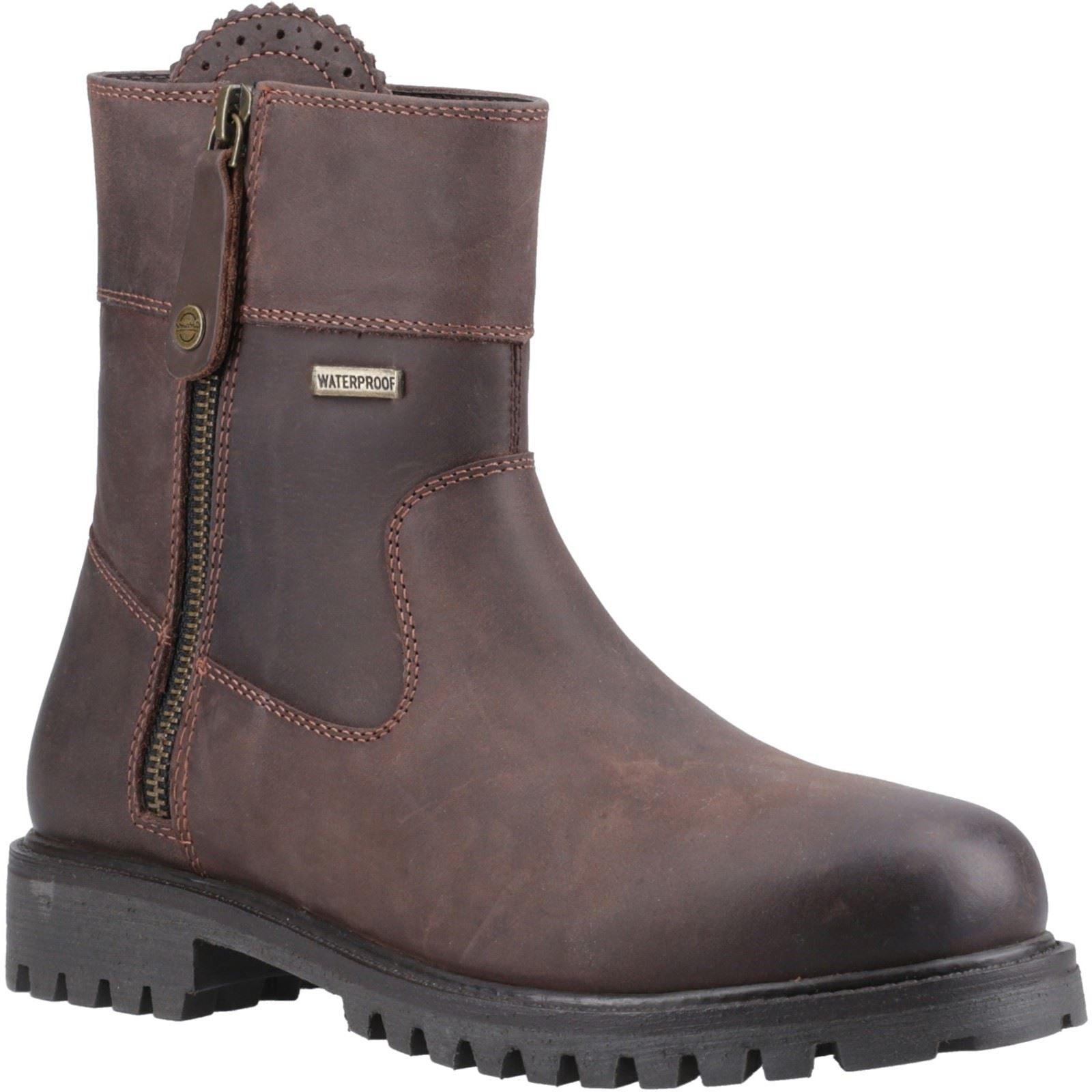 Cotswold Chedworth Damenstiefel aus braunem Leder