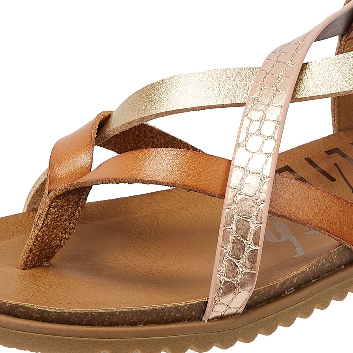 Blowfish Malibu Mirenda Honey Multi Strap Women's Beige Sandale