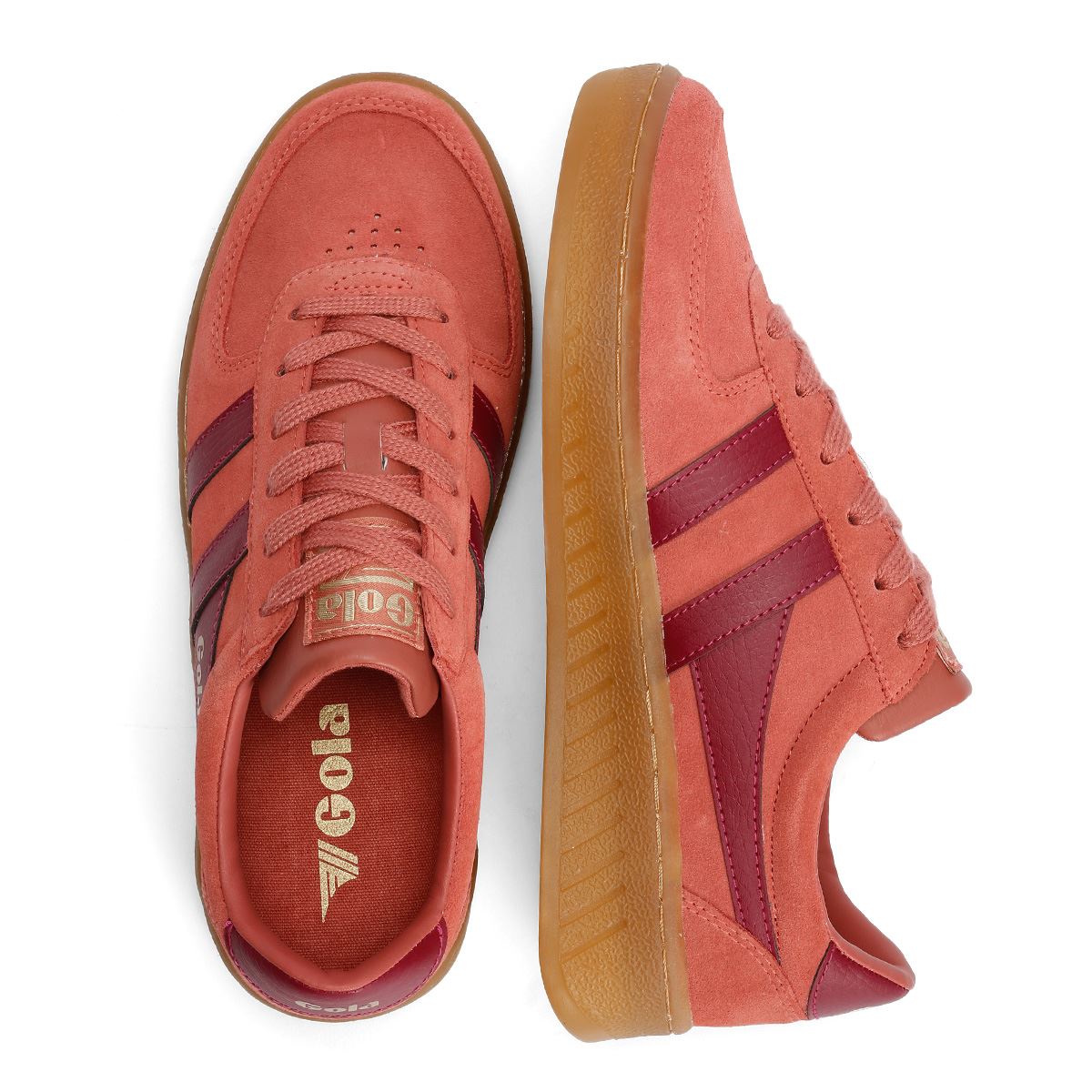 Gola Grandslam Wildleder Damen Rosa Sneakers