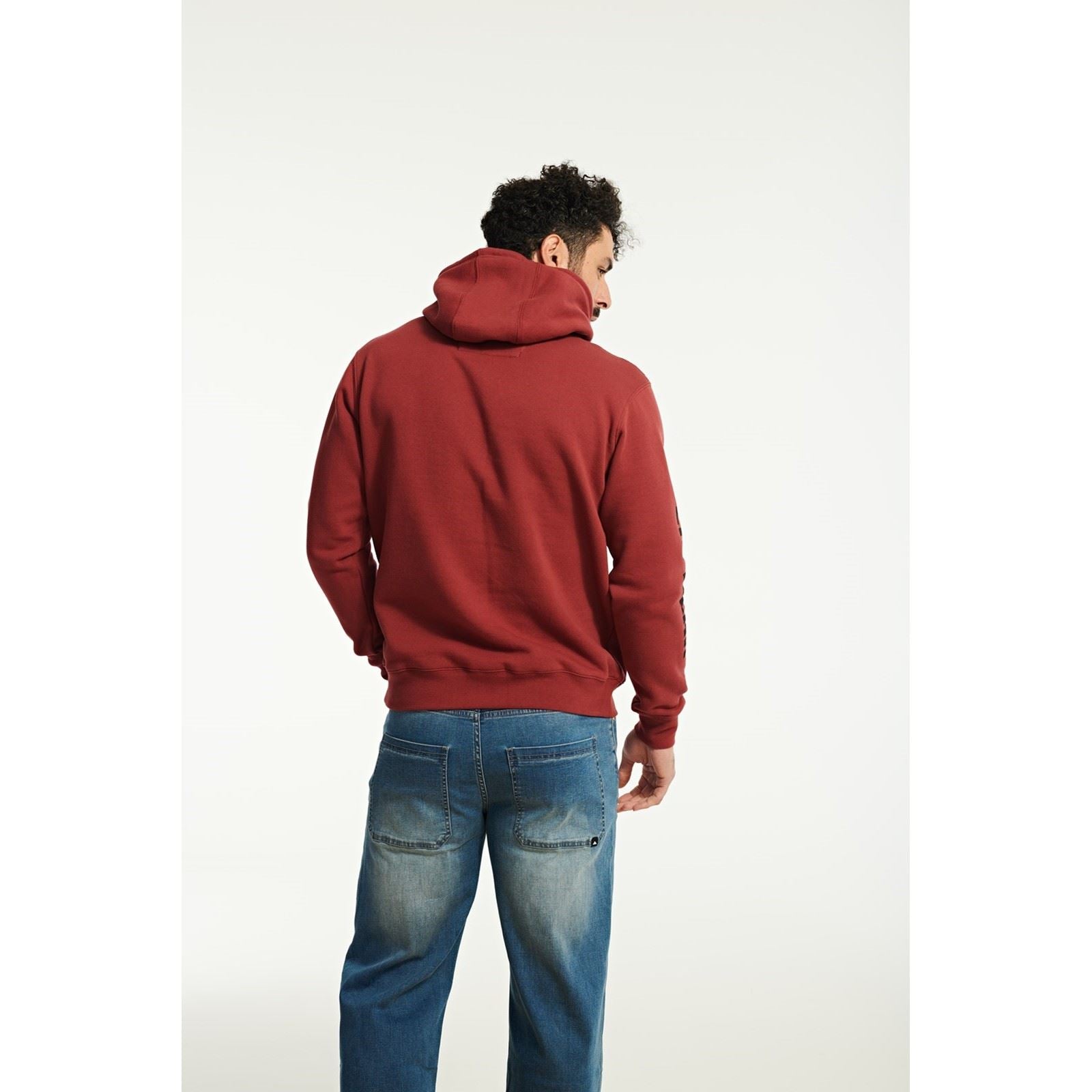 Caterpillar Trademark Banner Baumwolle Herren Roter Kapuzenpullover