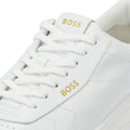Boss Baltimore Herren-Sneaker Aus Weißem Leder