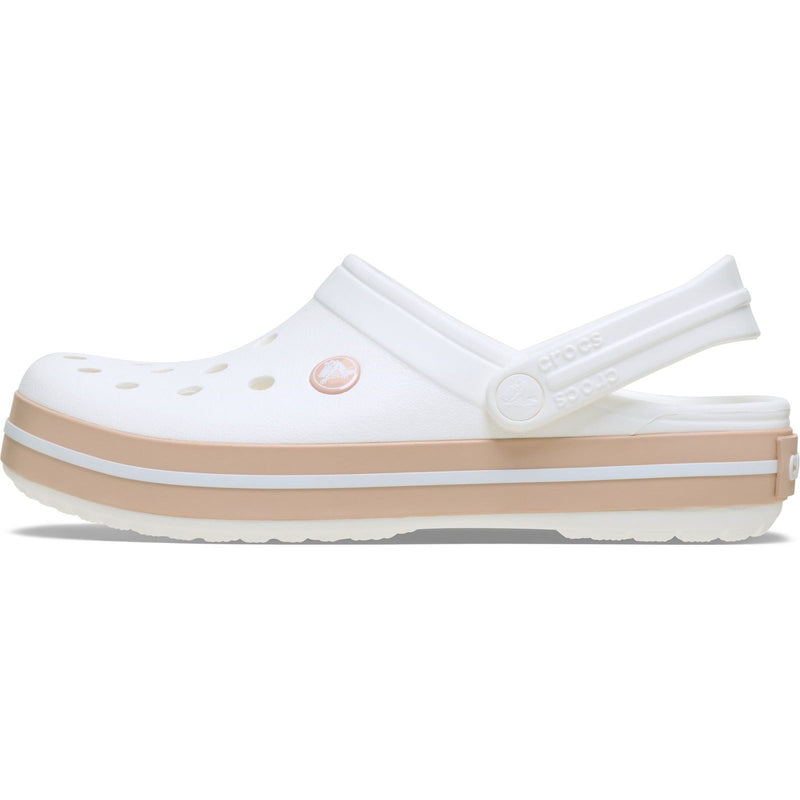 Crocs Crocband Thermoplastische Weiße/Pinke Karamell Clogs