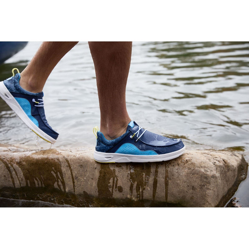 HEYDUDE Wally Hey2O Active Polyester Herren Mokassin Schuhe In Sargassoblau/Alaskanblau, Größe M