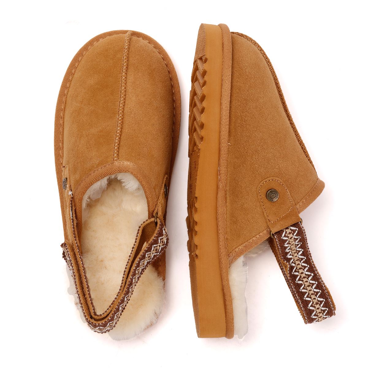 Osprey London The Constellation Wildleder Damen Braune Hausschuhe