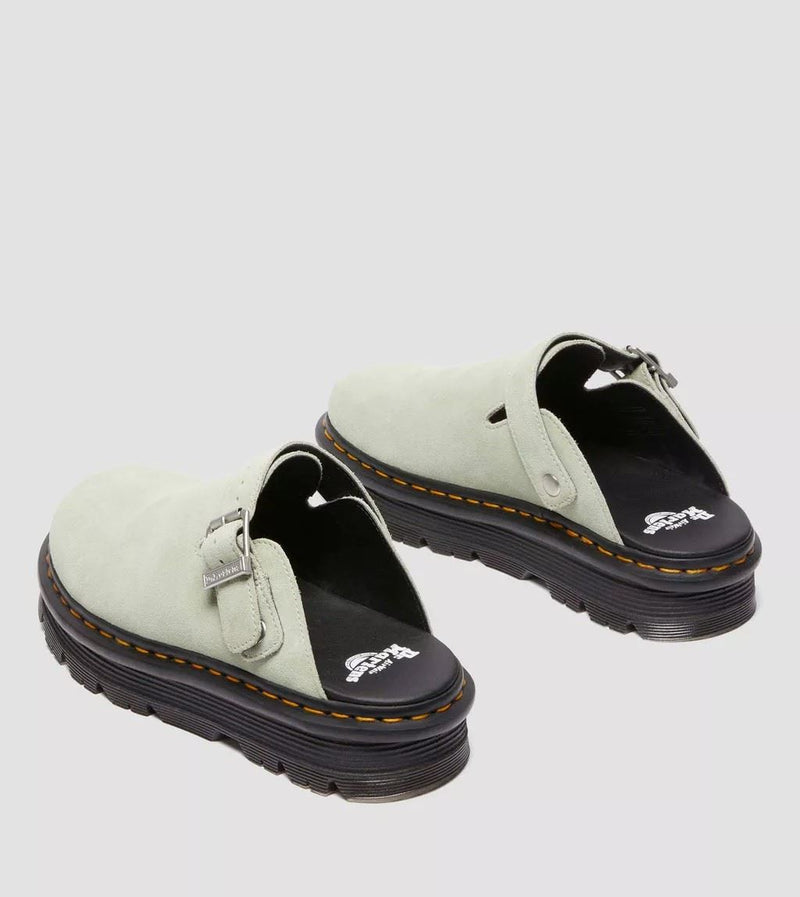 Dr. Martens Zebzag EH Grüne Wildleder Clogs