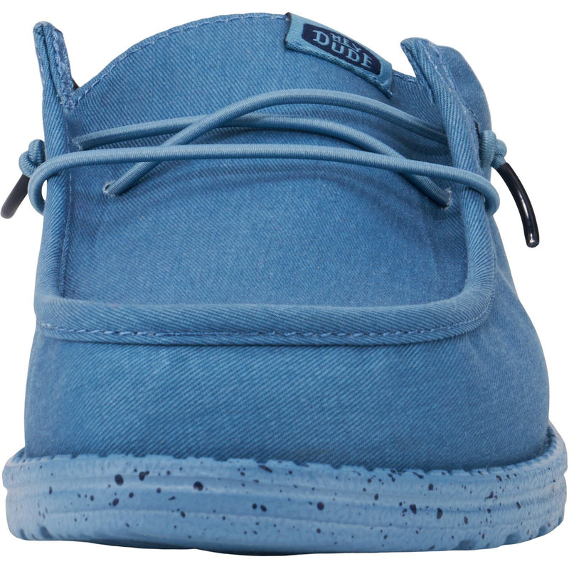 HEYDUDE Wally Slip Canvas 100% Baumwolle Herren Hausschuhe In Elementarblau