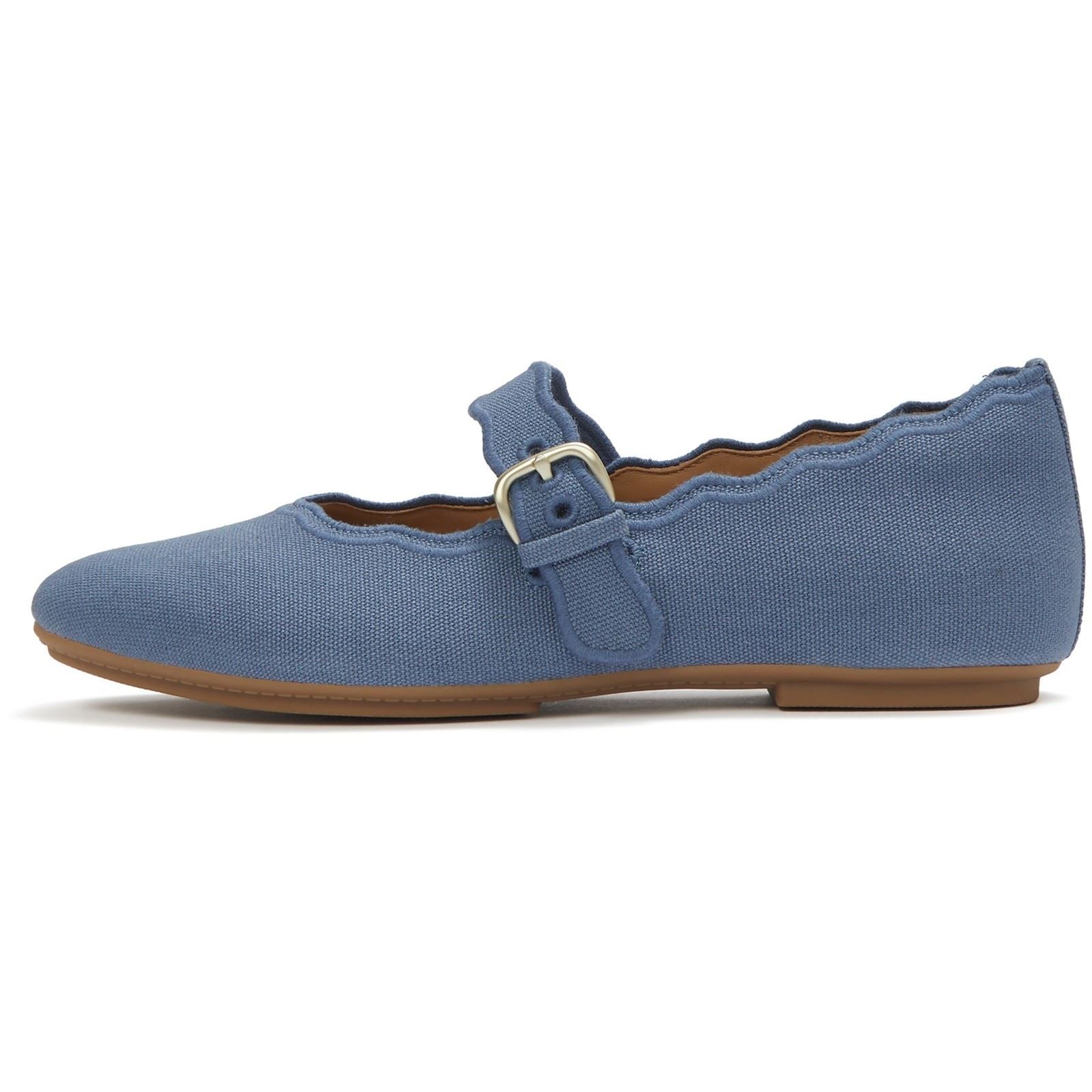Fitflop Delicato Wave-Edge Polyester Damen Schuhe In Kosmischem Blau