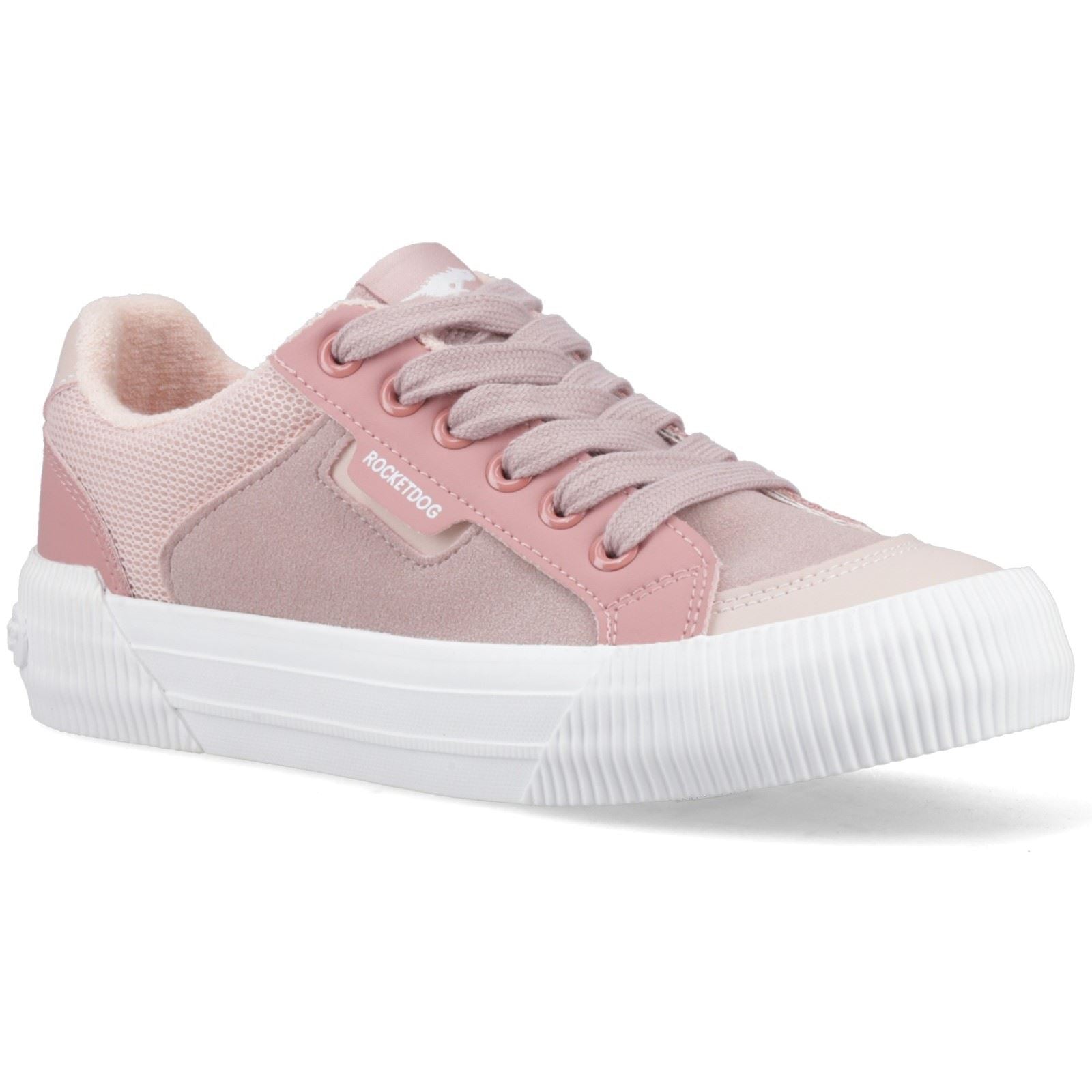 Rocket Dog Cheery Blocked Fabric Textil Damen Sneaker In Mauve/Pink