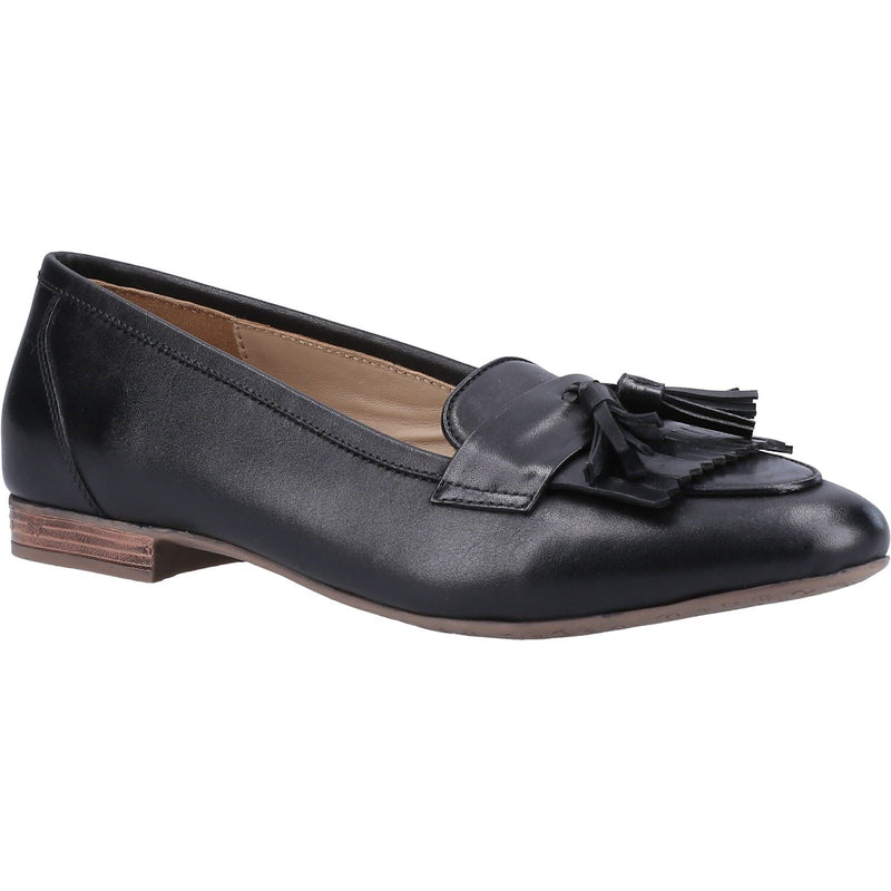 Hush Puppies Marissa Tassel Damen-Schwarze Farbe-Lederloafer