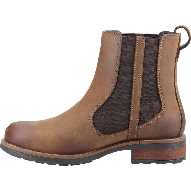 Cotswold Notgrove Damen Chelsea Stiefel aus braunem Leder