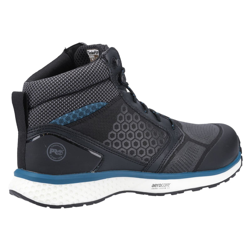Timberland Pro Reaxion Mid Syntheseschwarz/Blau Sicherheitsstiefel