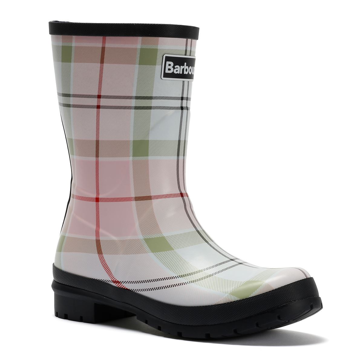 Barbour Banbury Mid Welly Gummi Damen Pink Gummistiefel