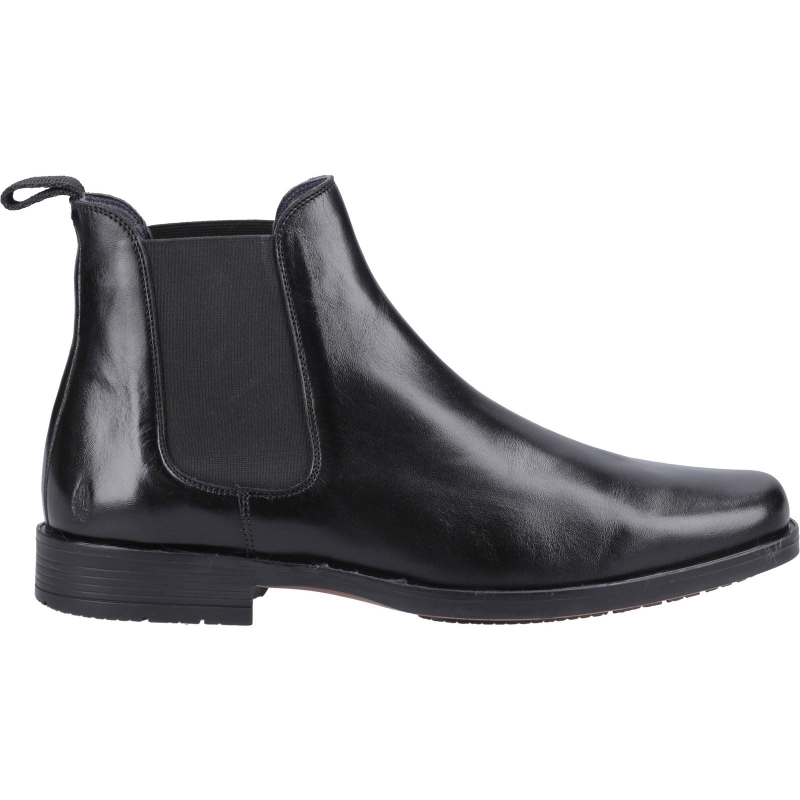 Hush Puppies Brennan Herren Stiefel aus schwarzem Leder