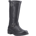 Hunter Skye Tall Boot Damen Schwarze Farbe Lederstiefel