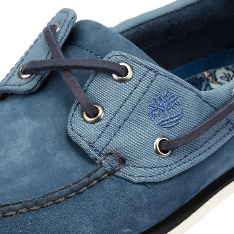 Timberland Classic 2 Eye Lederschuhe Für Herren In Blau Mit Schnürung