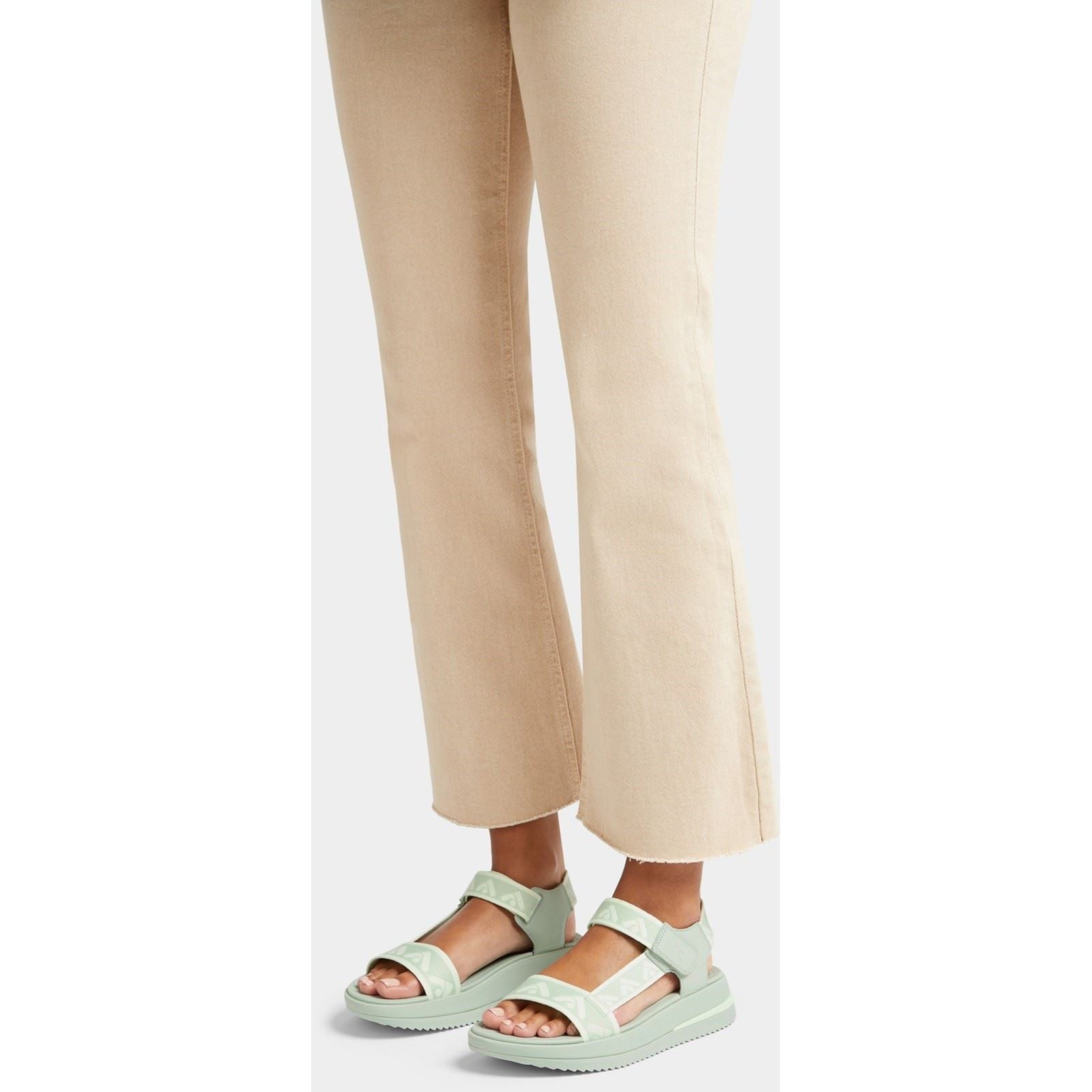 Fitflop Surff Back Strap Polyester/Leder Damen Sagebrush Weit-Fit Sandalen