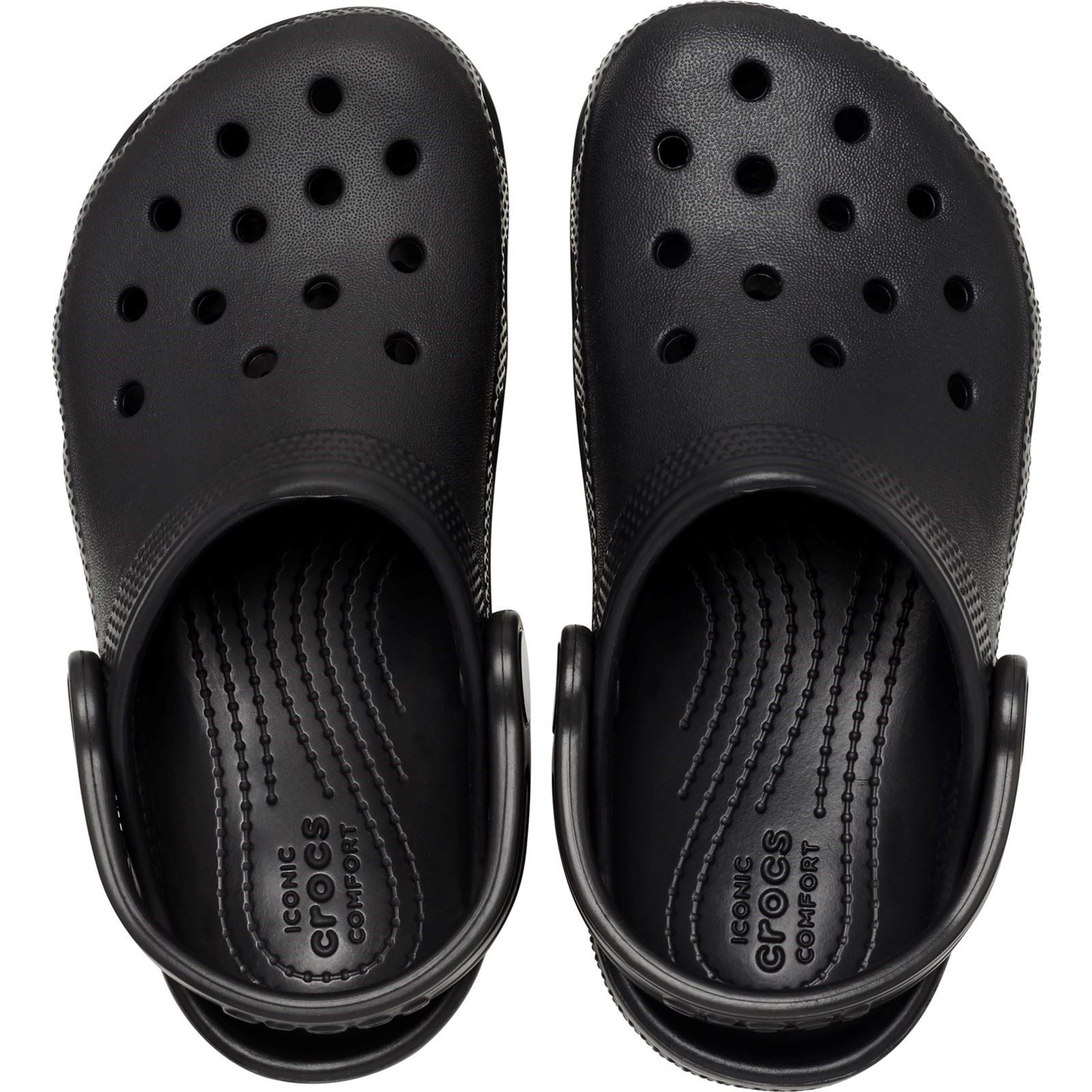 Crocs Toddler Classic Croslite Gummi Schwarz Slipper