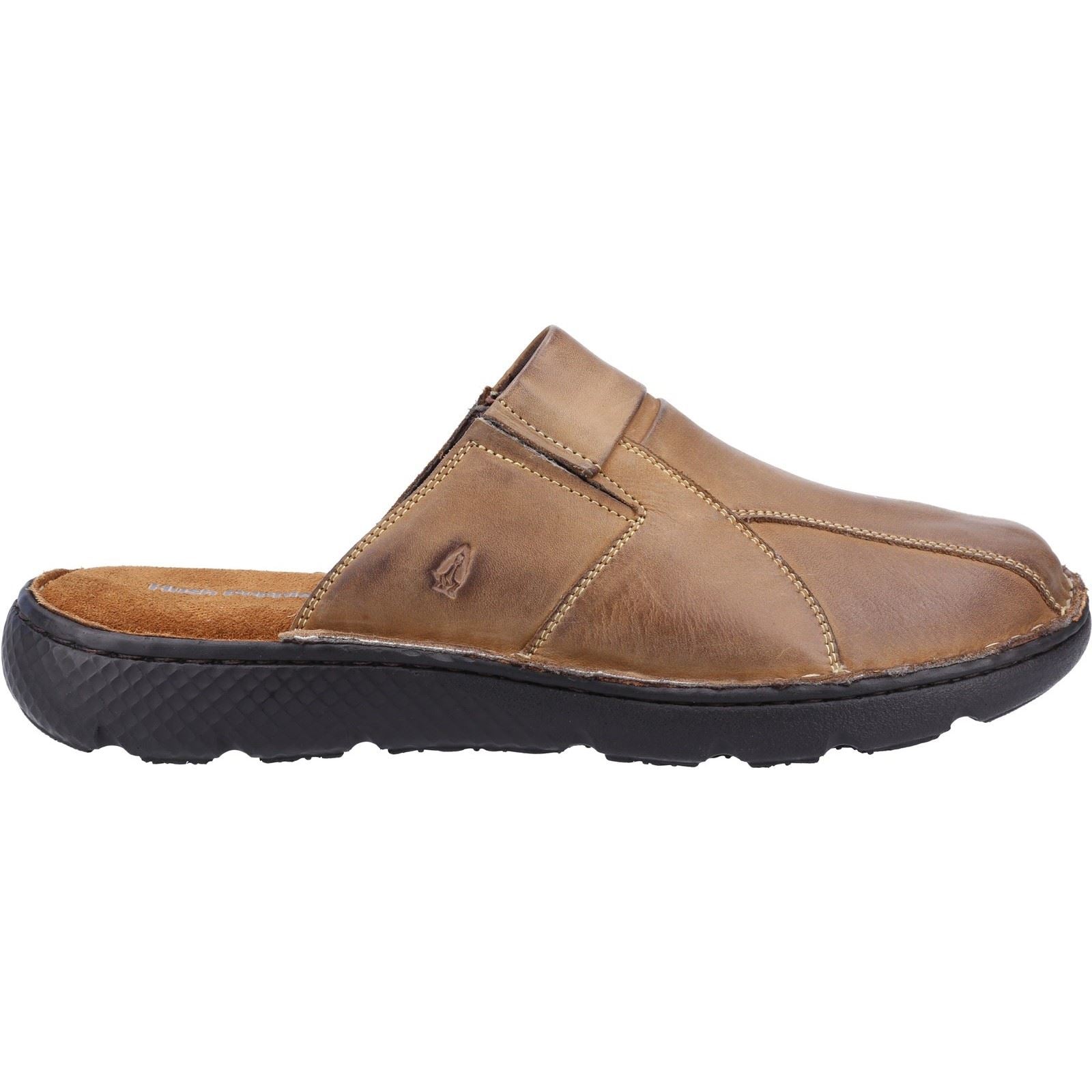 Hush Puppies Carson Herren Pantoletten Aus Leder In Olivgrün