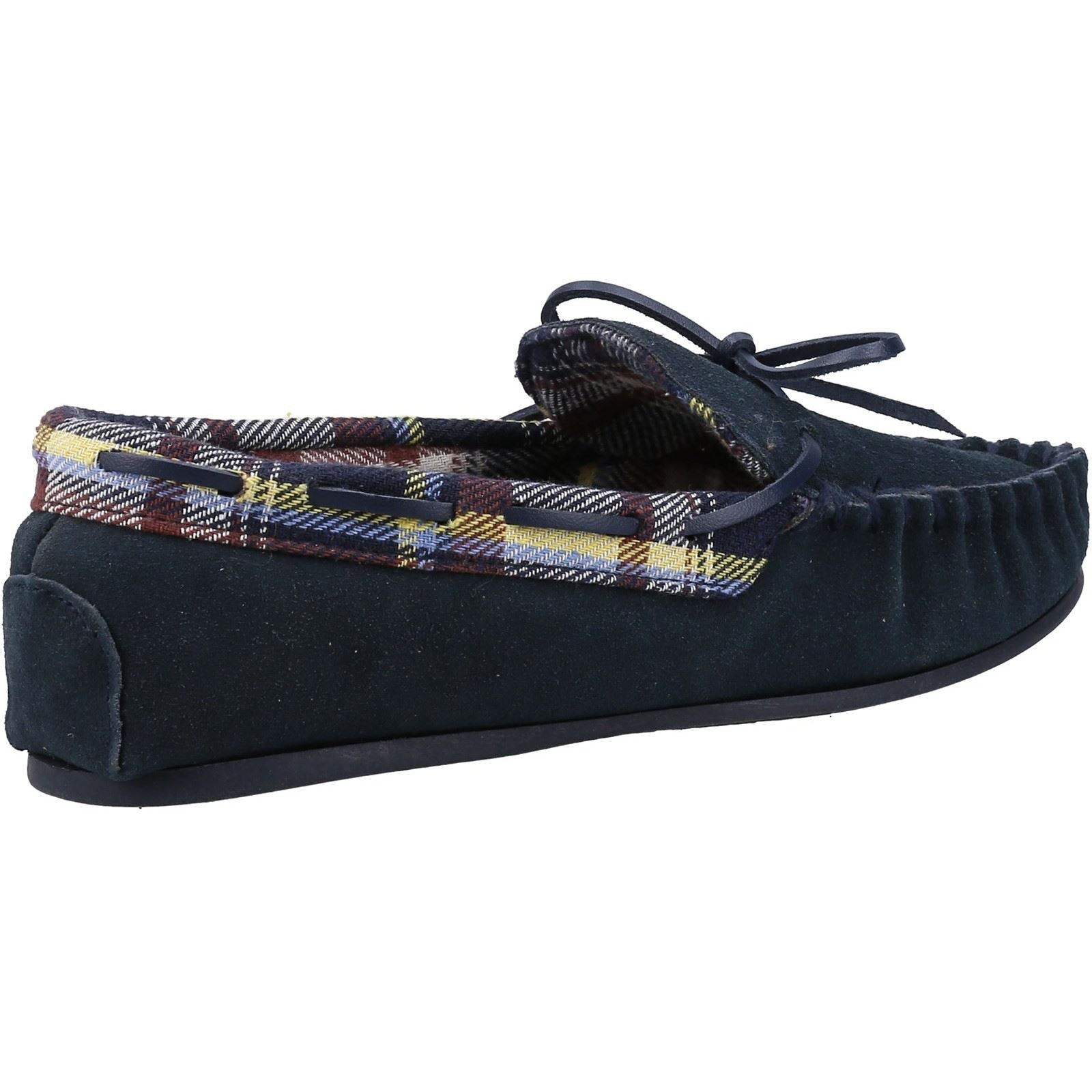 Cotswold Chatsworth Damen Hausschuhe aus Wildleder in Marineblau
