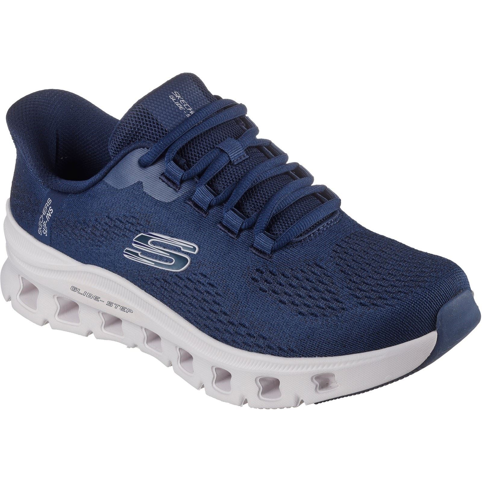 Skechers Glide-Step Pro Elron Textile Herren Turnschuhe In Marineblau