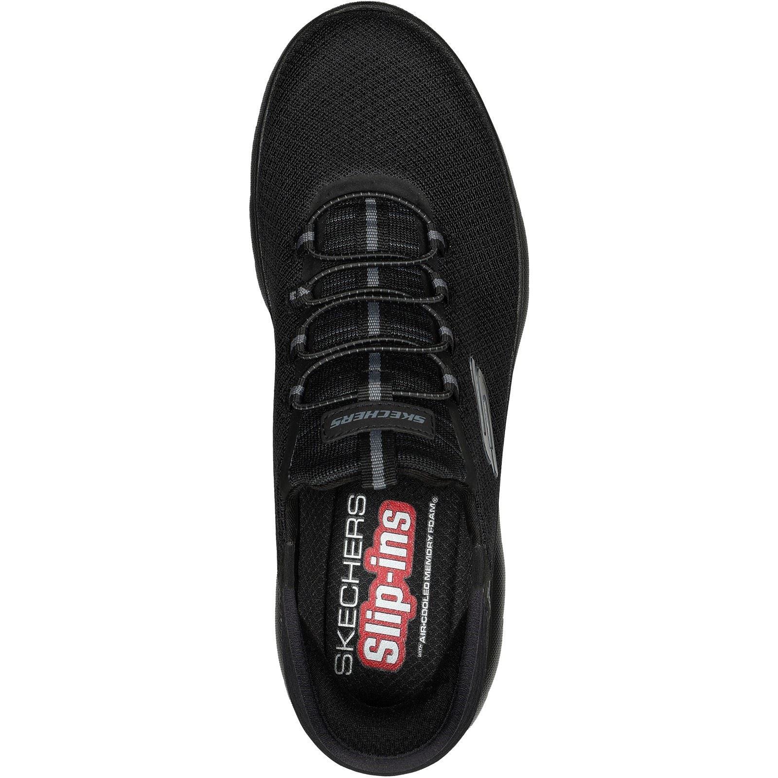 Skechers Slip-ins: Summits - High Range Synthetik Herren Sneaker In Schwarz